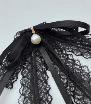 Amazon + Black Lace Bow Tie