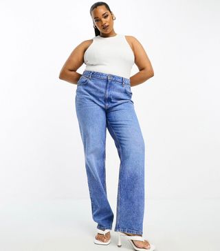 ASOS Design + Curve Slim Straight Jeans