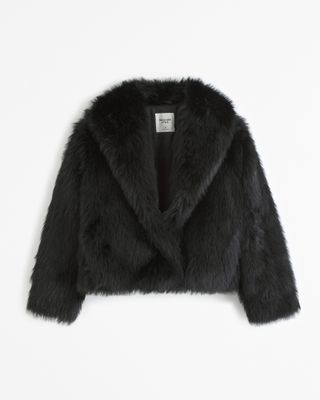 Abercrombie & Fitch + Faux Fur Coat