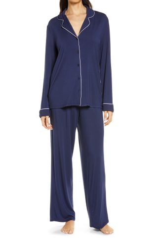 Nordstrom + Moonlight Eco Long Sleeve Knit Pajamas