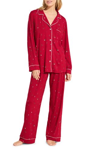 Eberjey + Gisele Print Jersey Knit Pajamas