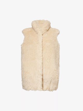 Conner Ives + Fleece-Textured Oversized Wool-Blend Gilet
