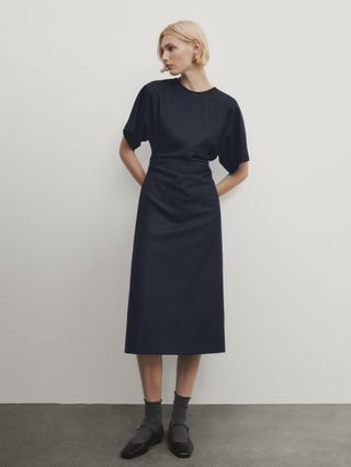 Massimo Dutti + Wool-Blend Dress