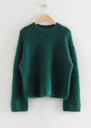& Other Stories + Mohair Sculpted-Sleeve Sweater