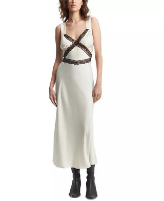 Bardot + Emory Lace V-Neck Midi Slip Dress