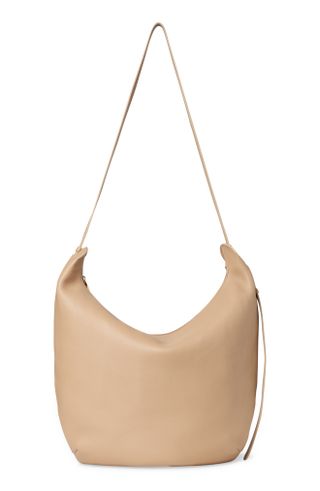 The Row + Allie North/South Leather Shoulder Bag