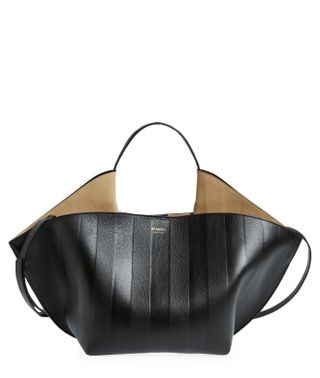 Ree Projects + Medium Ann Soft Stripe Embossed Leather Tote