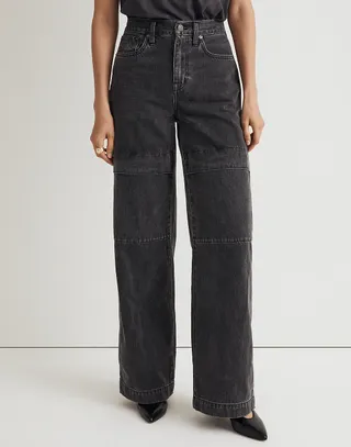 Madewell + Superwide-Leg Jeans in Gunter Wash