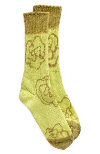 Collina Strada + Print Organic Cotton Blend Crew Socks