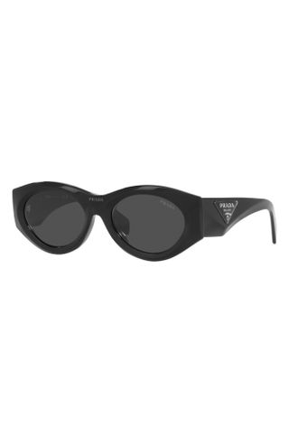 Prada + 53mm Irregular Sunglasses