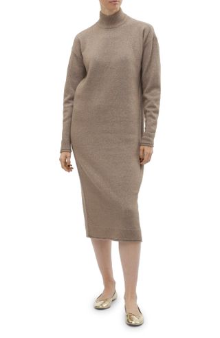 Vero Moda + Kaden Long Sleeve Mock Neck Sweater Dress