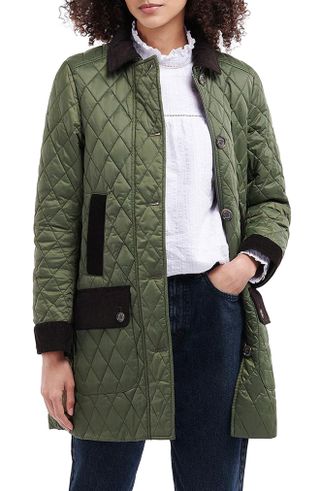Barbour + Constable Quilted Longline Jacket