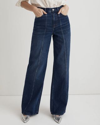 Madewell + Madewell Superwide-Leg Jeans in Carrington Wash: Twisted-Seam Edition