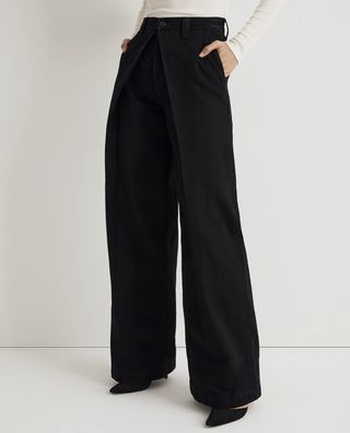 Madewell + Extrawide-Leg Trouser Jeans in Wilkes Wash: Pleat Edition