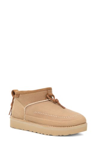 UGG + Ultra Mini Crafted Regenerate Genuine Shearling Lined Bootie