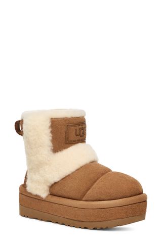 UGG + Classic Chillapeak Genuine Shearling Trimmed Boot