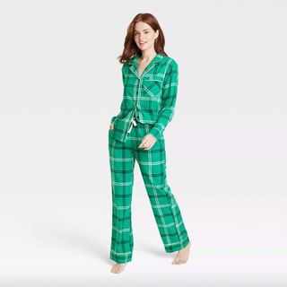 Wondershop + Plaid Flannel Pajama Set