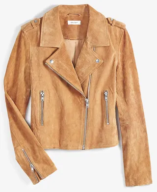 On 34th + Suede Moto Jacket