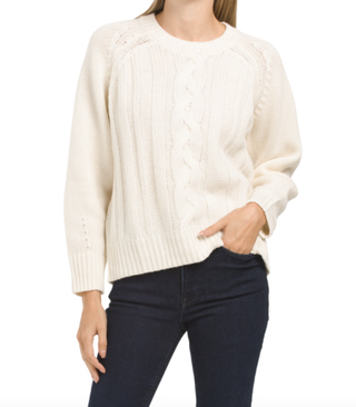 Parrish LA + Rowan Merino Wool Blend Pull Over Sweater