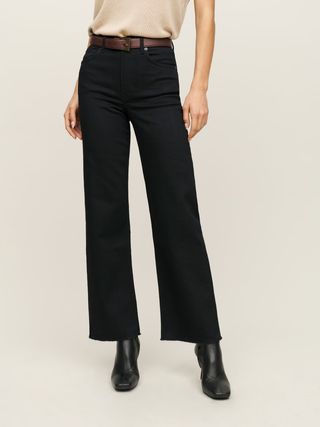 Reformation + Emma High Rise Wide Leg Jeans