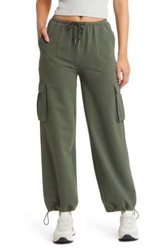 Open Edit + Baggy Stretch Jersey Cargo Pants