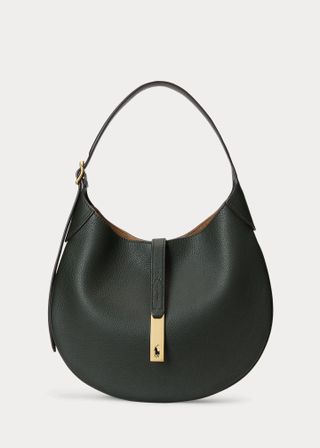 Polo Ralph Lauren + Polo ID Medium Leather Shoulder Bag