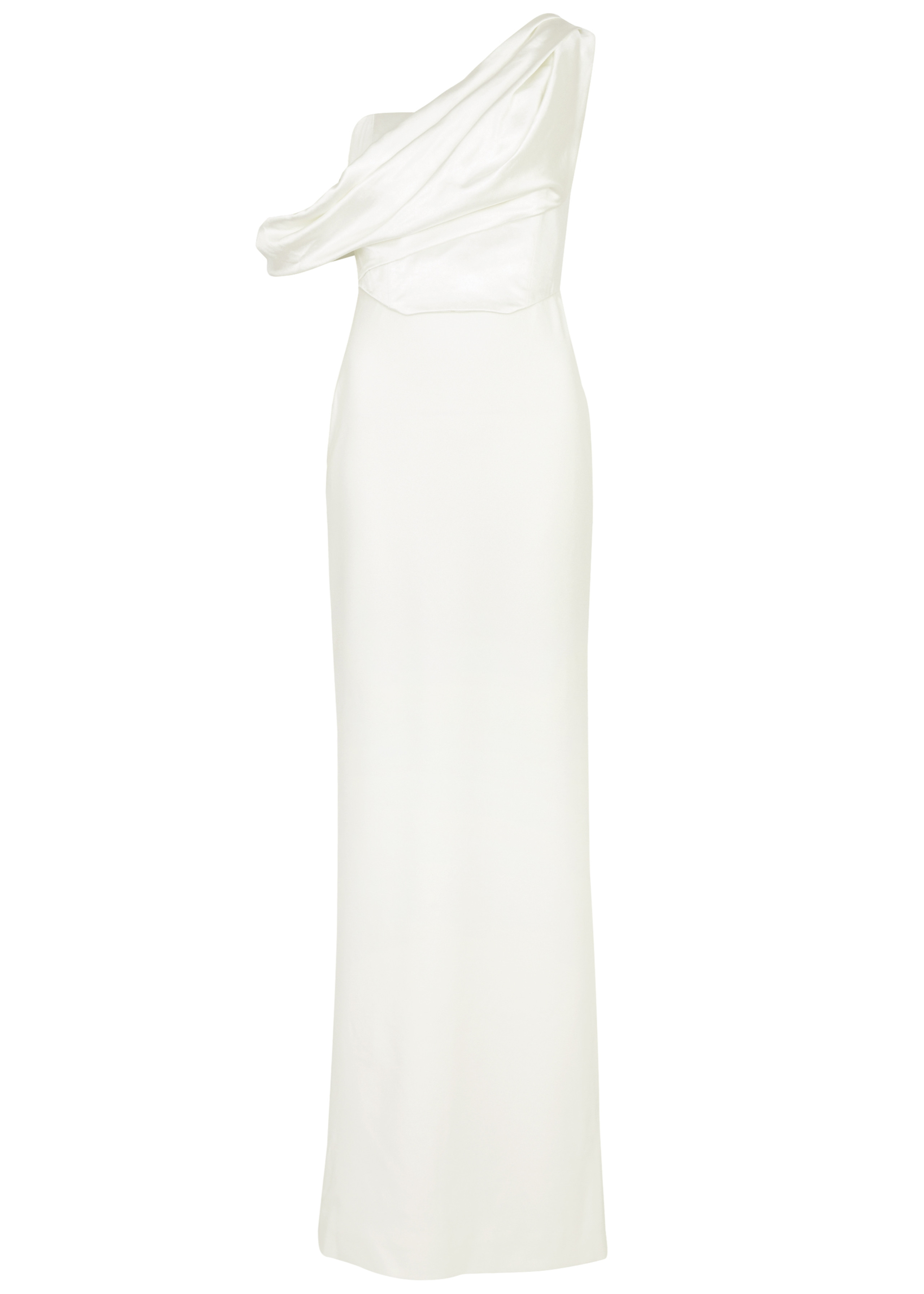 Solace London + Kara Draped One-Shoulder Maxi Dress