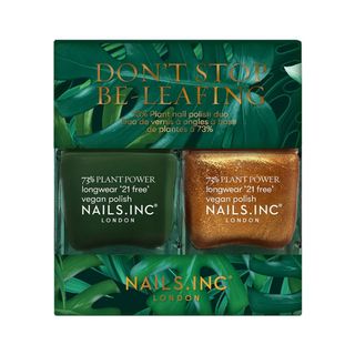 Nails. Inc + Don't Stop Be-Leafing Plant Power Vegan Nail Polish Duo