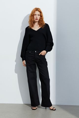 H&M + Wide Regular Jeans