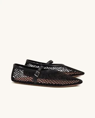 JW Pei + Dara Fishnet Ballet Flats