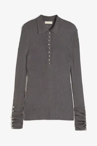 H&M + Button-Detail Sweater