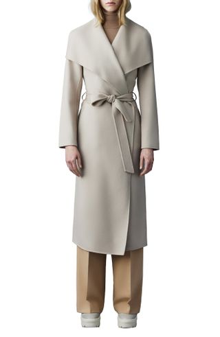 MacKage + Mai Wool Long Wrap Coat