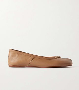 Maison Margiela + Tabi Split-Toe Leather Ballet Flats