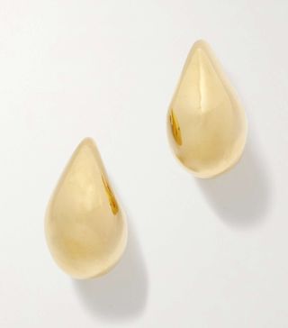 Bottega Veneta + Small Drop Gold-Plated Earrings