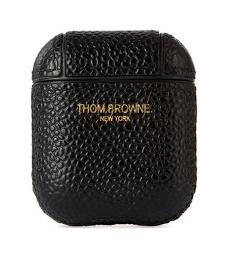Thom Browne + Black Pebbled Airpods Case