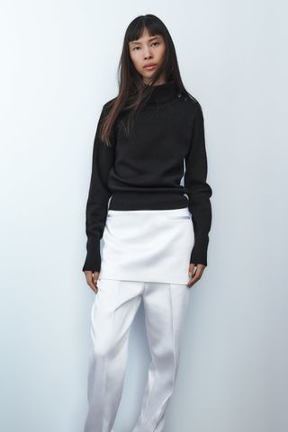 Zara + Satin-Effect Miniskirt