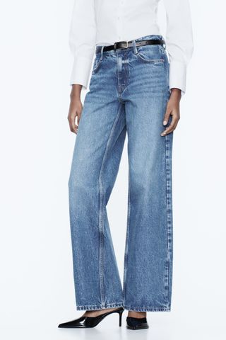 Zara + High Rise Z1975 Straight-Leg Jeans