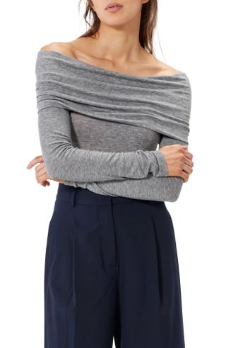 Sophie Rue + Triomphe Off the Shoulder Knit Top