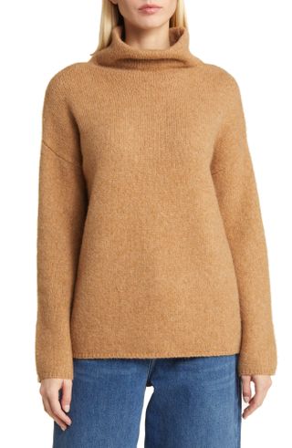 Nordstrom + Fuzzy Cowl Neck Sweater