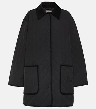 Toteme + Oversized Quilted Jacket in Black