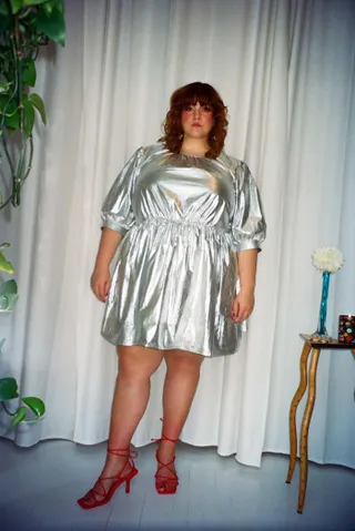 Wray + Nan Dress in Silver