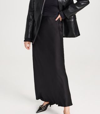 Anine Bing + Bar Silk Maxi Skirt