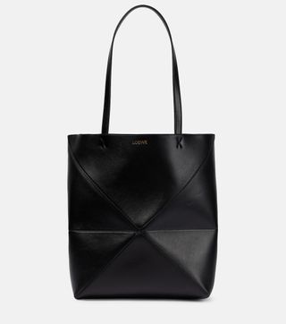 Loewe + Puzzle Fold Medium Leather Tote Bag