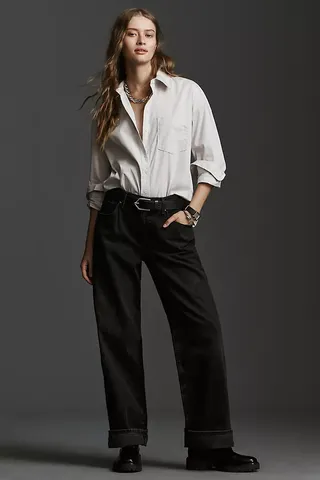 Agolde + Fusion Mid-Rise Relaxed Leg Jeans