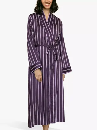 Fable & Eve + Stripe Print Dressing Gown