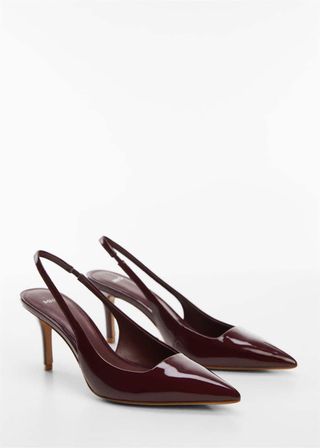 Mango + Pointed-Toe Heeled Shoes