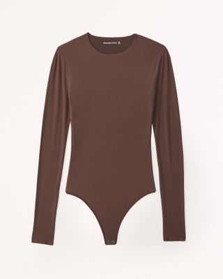Abercrombie & Fitch + Soft Matte Seamless Long-Sleeve Crew Bodysuit