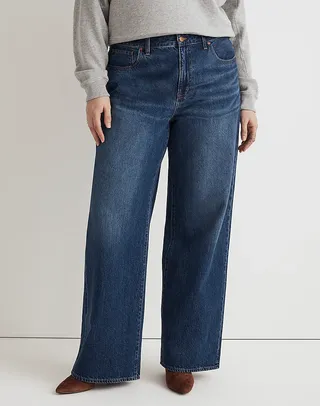 Madewell + Plus Superwide-Leg Jeans in Vietor Wash