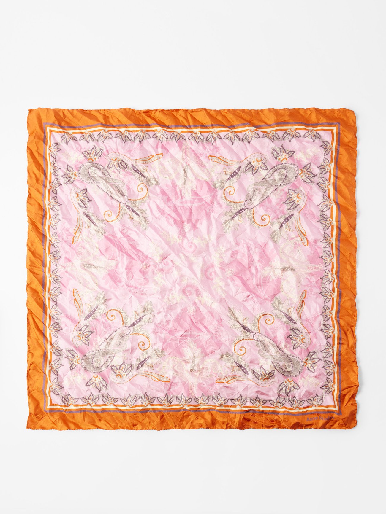 Acne Studios + Paisley-Print Silk-Twill Scarf