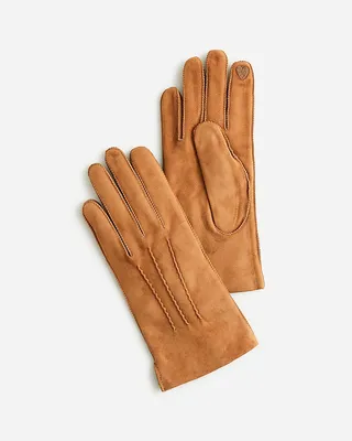 J.Crew + Italian suede tech-touch gloves